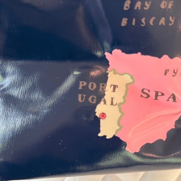 KATE SPADE “Going Places” Francis Map Leather Tote - Picture 8 of 11